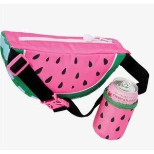 New Watermelon Fanny Pack with Koozie Drink Holder Adjustable Buckle Zip Up Ulta